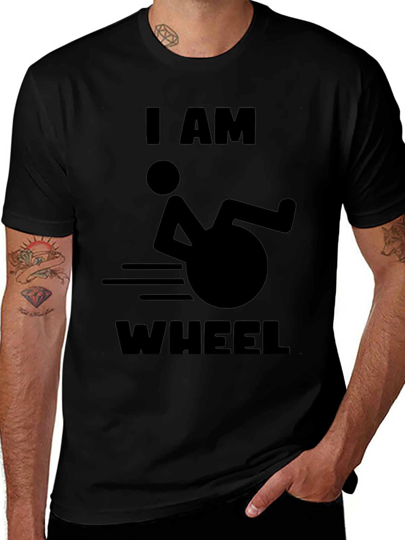 I AM WHEEL T-Shirt -  Humorous Design