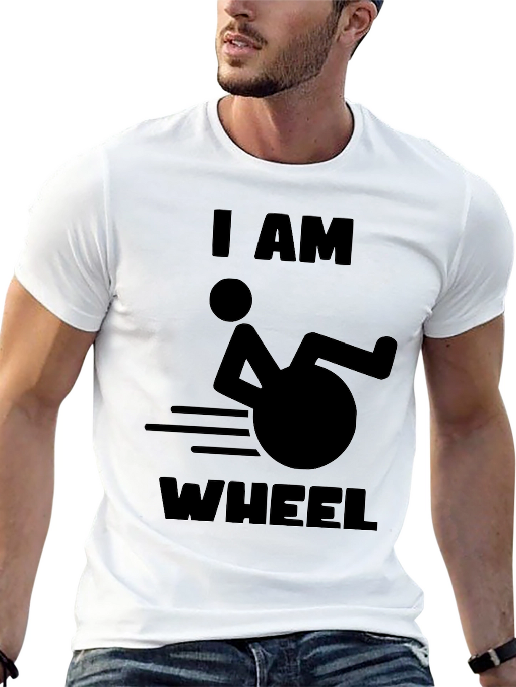 I AM WHEEL T-Shirt -  Humorous Design