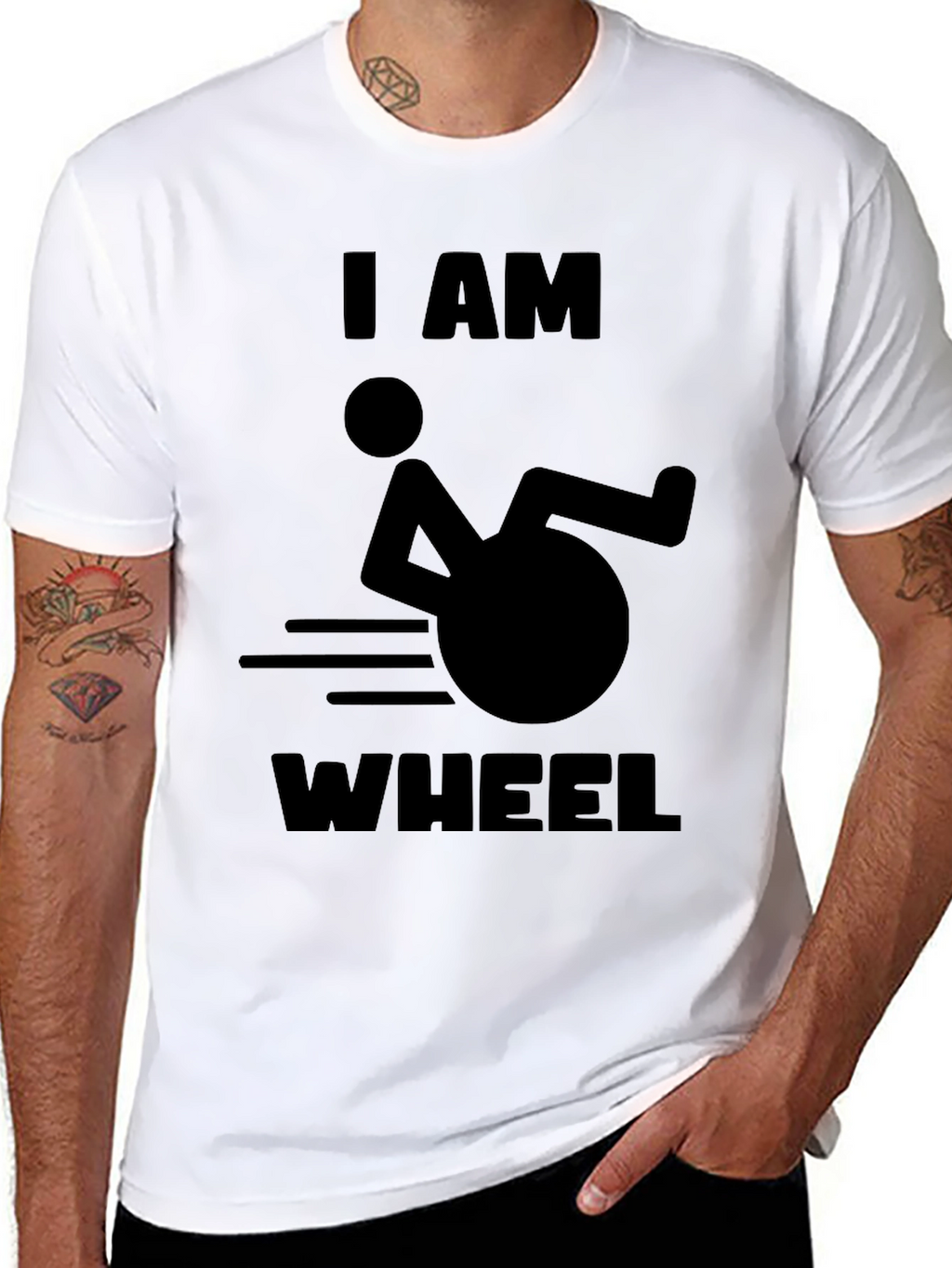 I AM WHEEL T-Shirt -  Humorous Design
