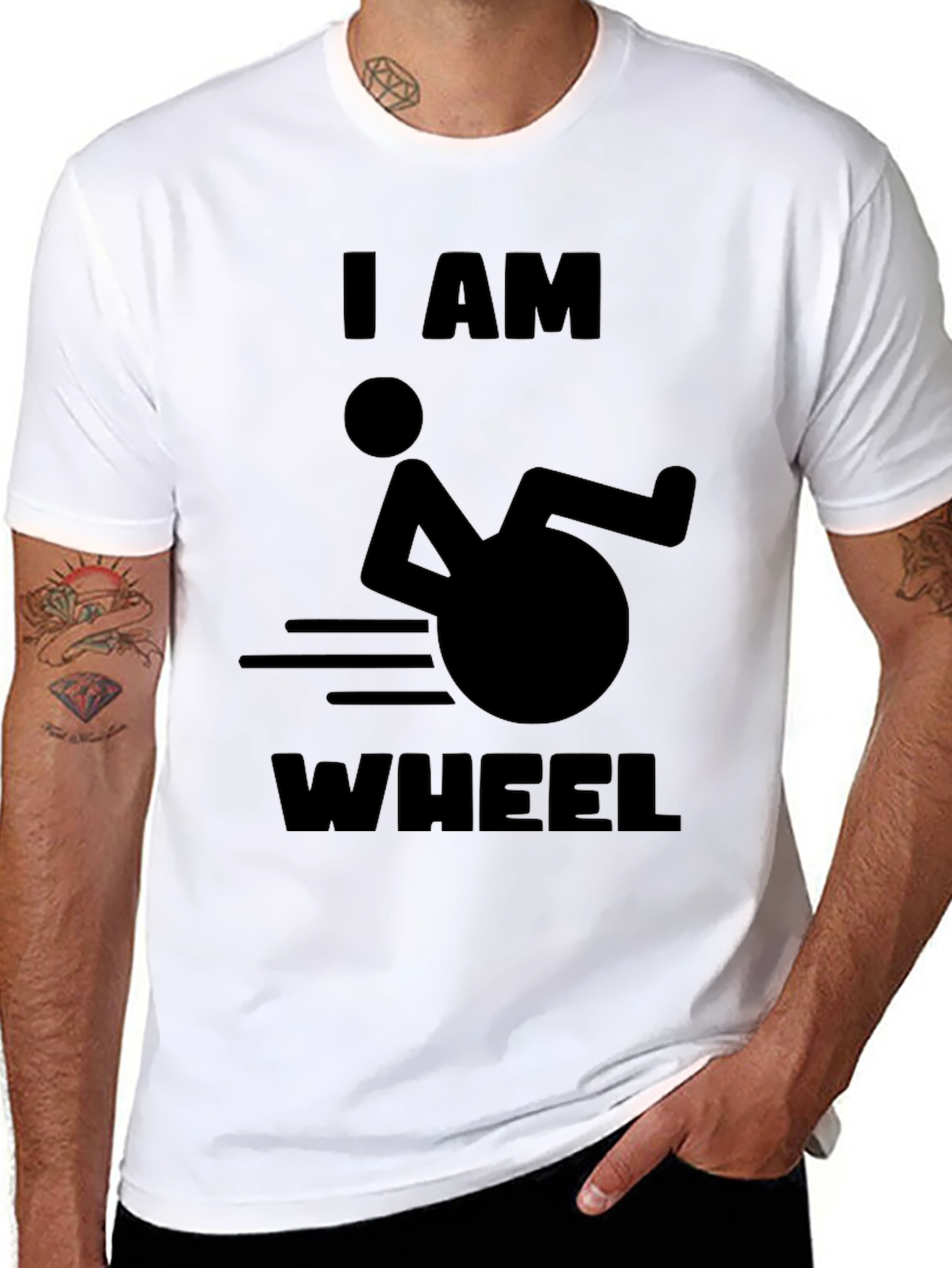 I AM WHEEL T-Shirt -  Humorous Design