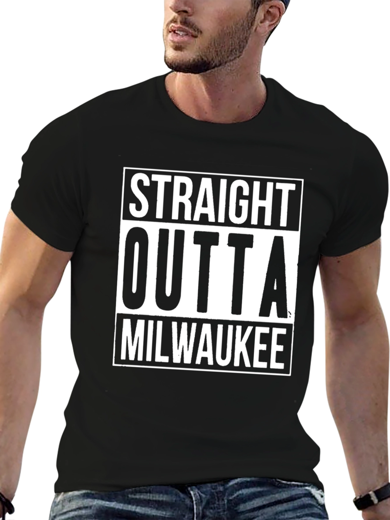 Straight Outta Milwaukee Tee - Black