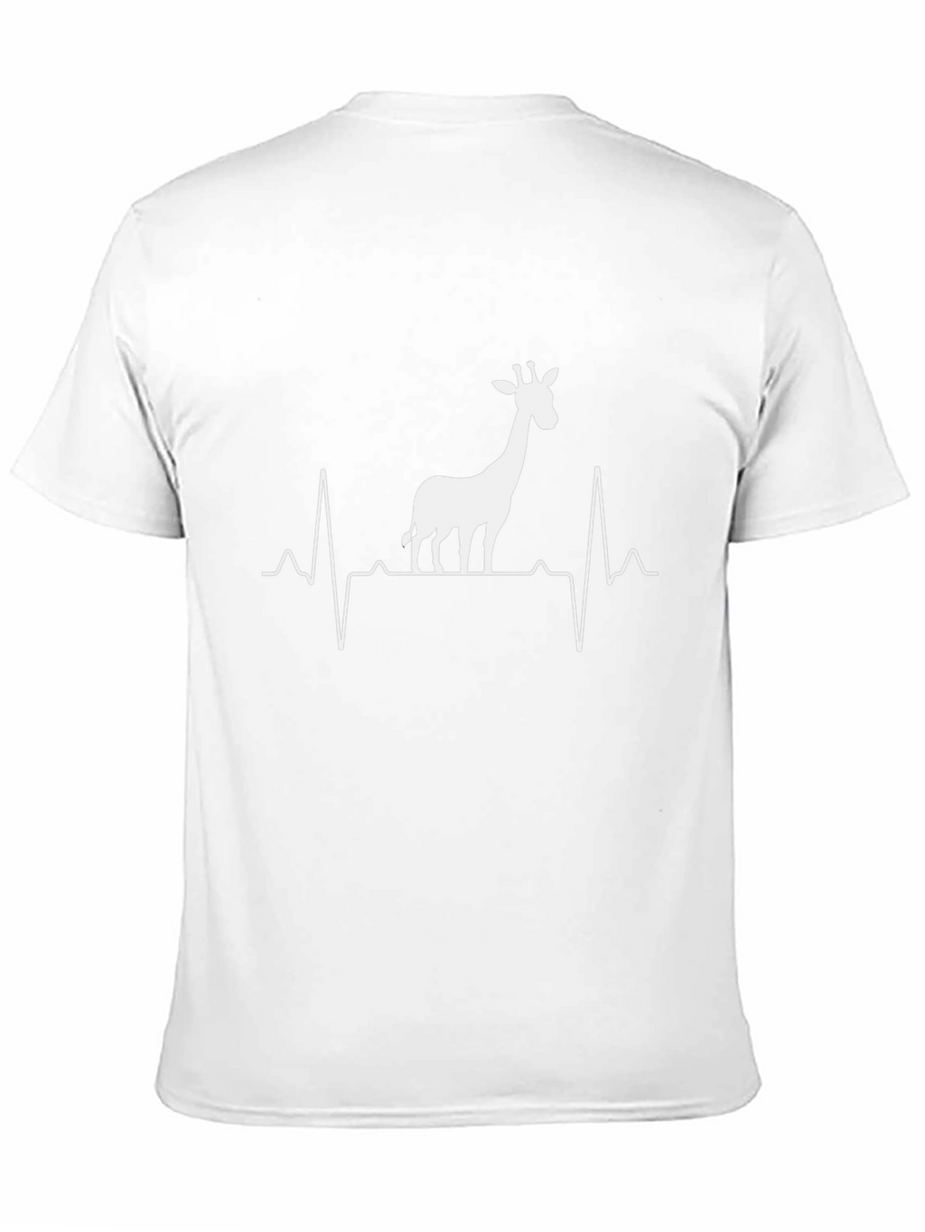 Giraffe Heartbeat T-Shirt - Wildlife Animal Lover Tee