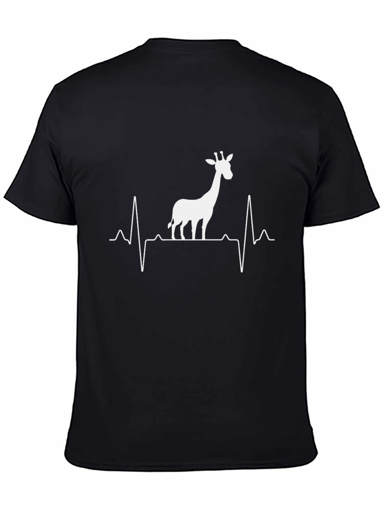 Giraffe Heartbeat T-Shirt - Wildlife Animal Lover Tee