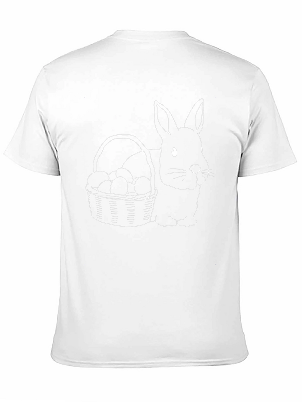 Bunny & Basket Graphic T-Shirt - Black