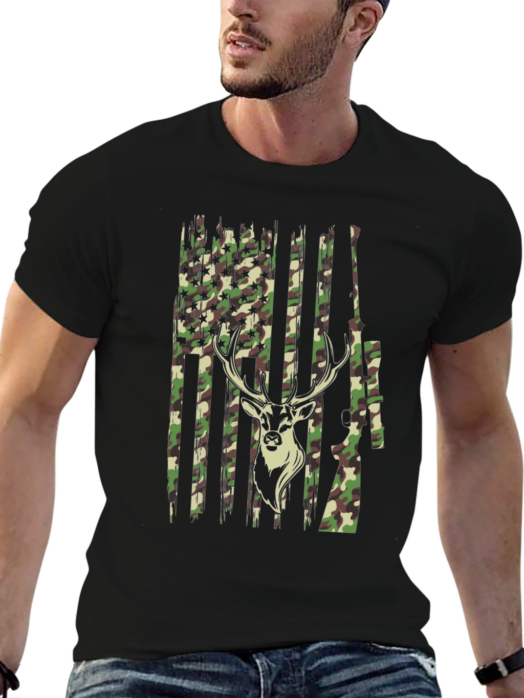 Camouflage Deer Hunting T-Shirt