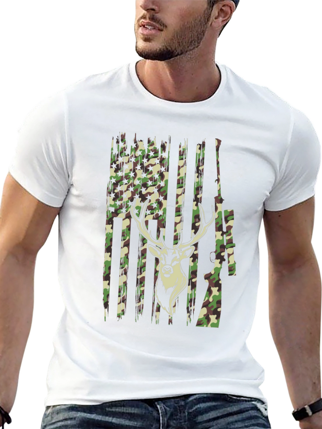 Camouflage Deer Hunting T-Shirt