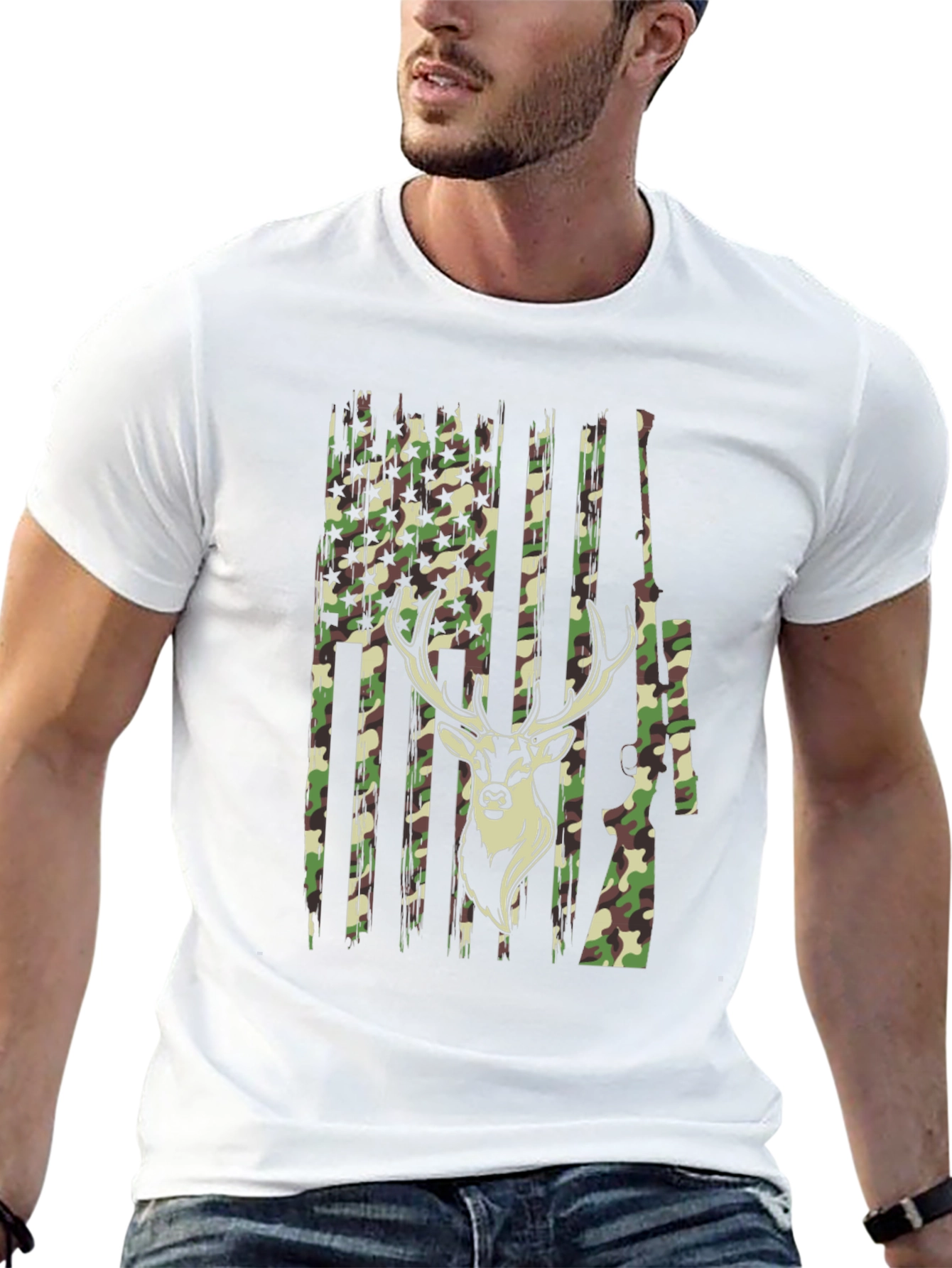 Camouflage Deer Hunting T-Shirt