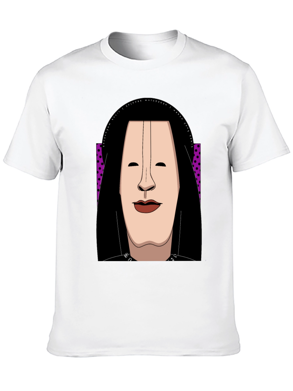 Abstract Face Graphic Tee - Unique Casual Style