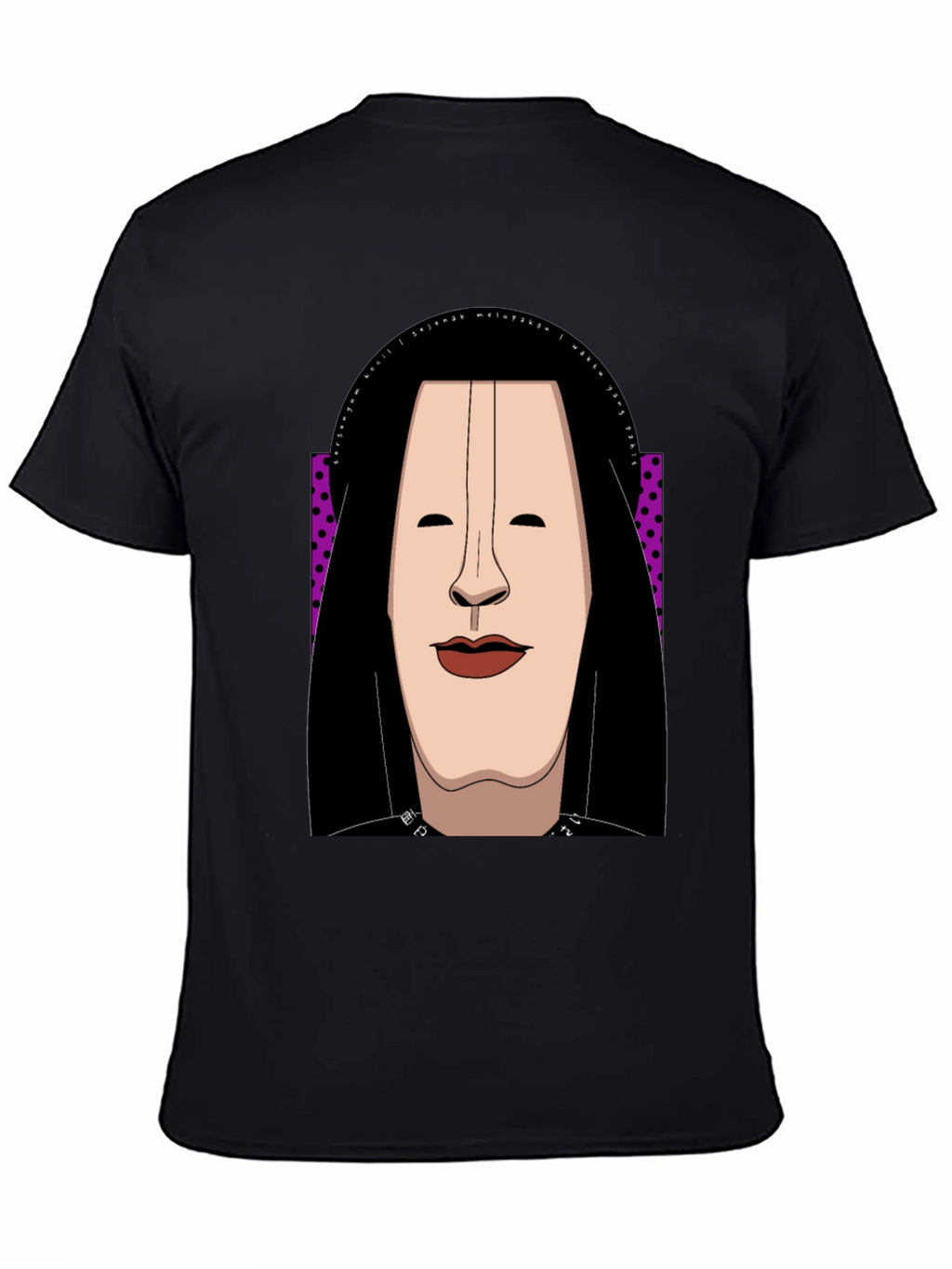 Abstract Face Graphic Tee - Unique Casual Style