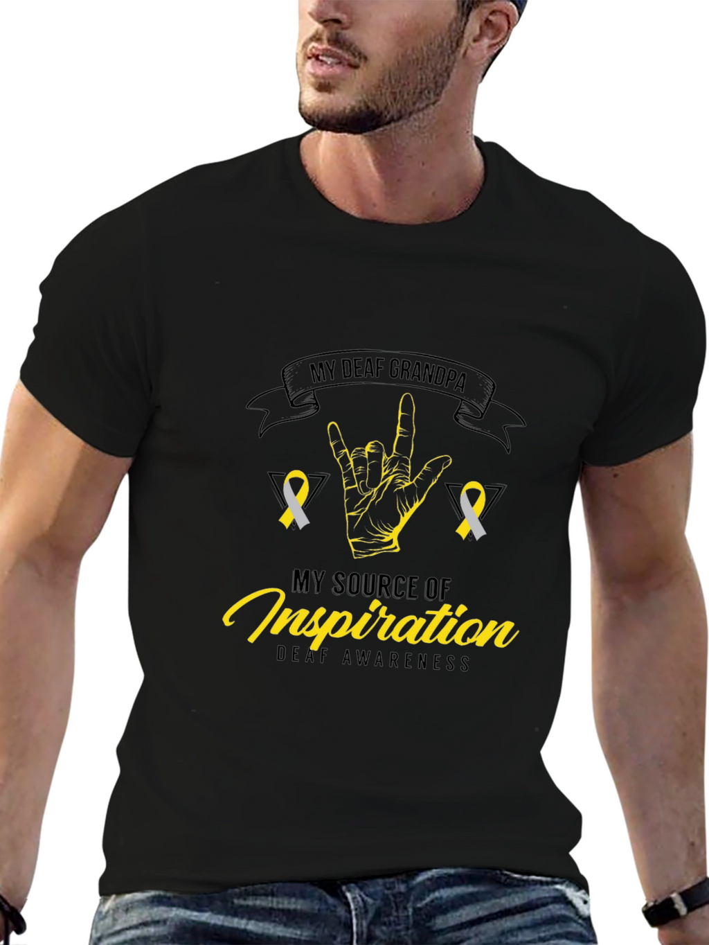 My Deaf Grandpa Awareness T-Shirt