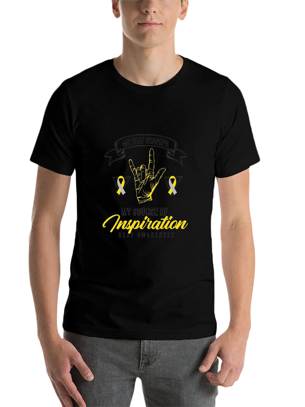 My Deaf Grandpa Awareness T-Shirt
