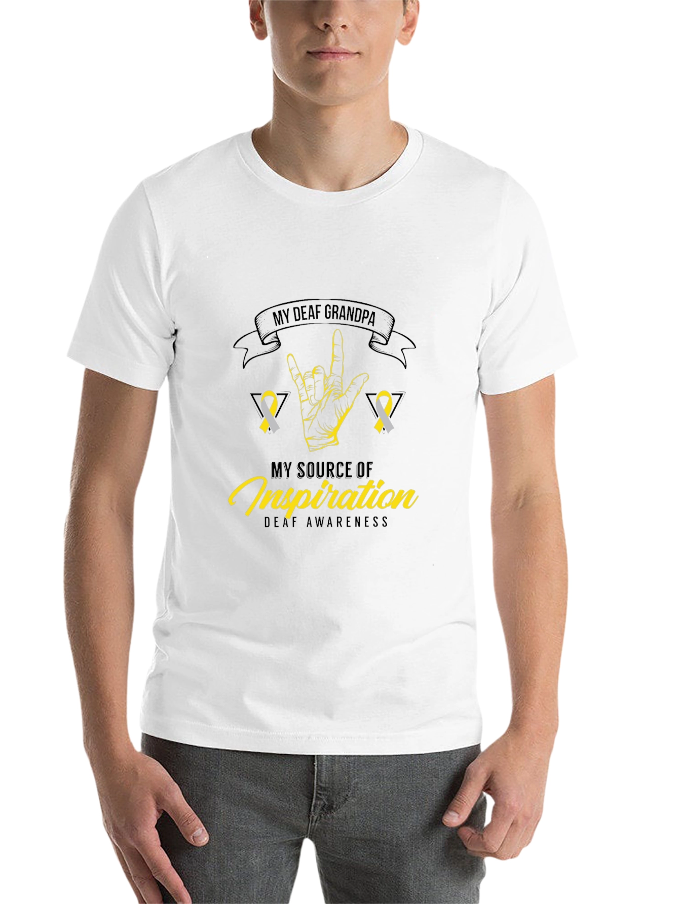 My Deaf Grandpa Awareness T-Shirt