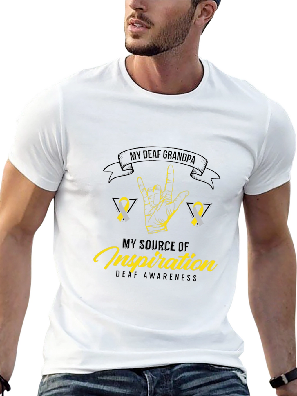 My Deaf Grandpa Awareness T-Shirt