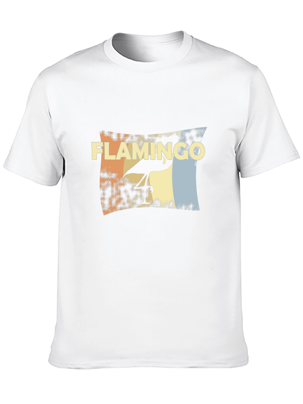 Retro Flamingo Graphic Tee - Stylish Black T-Shirt