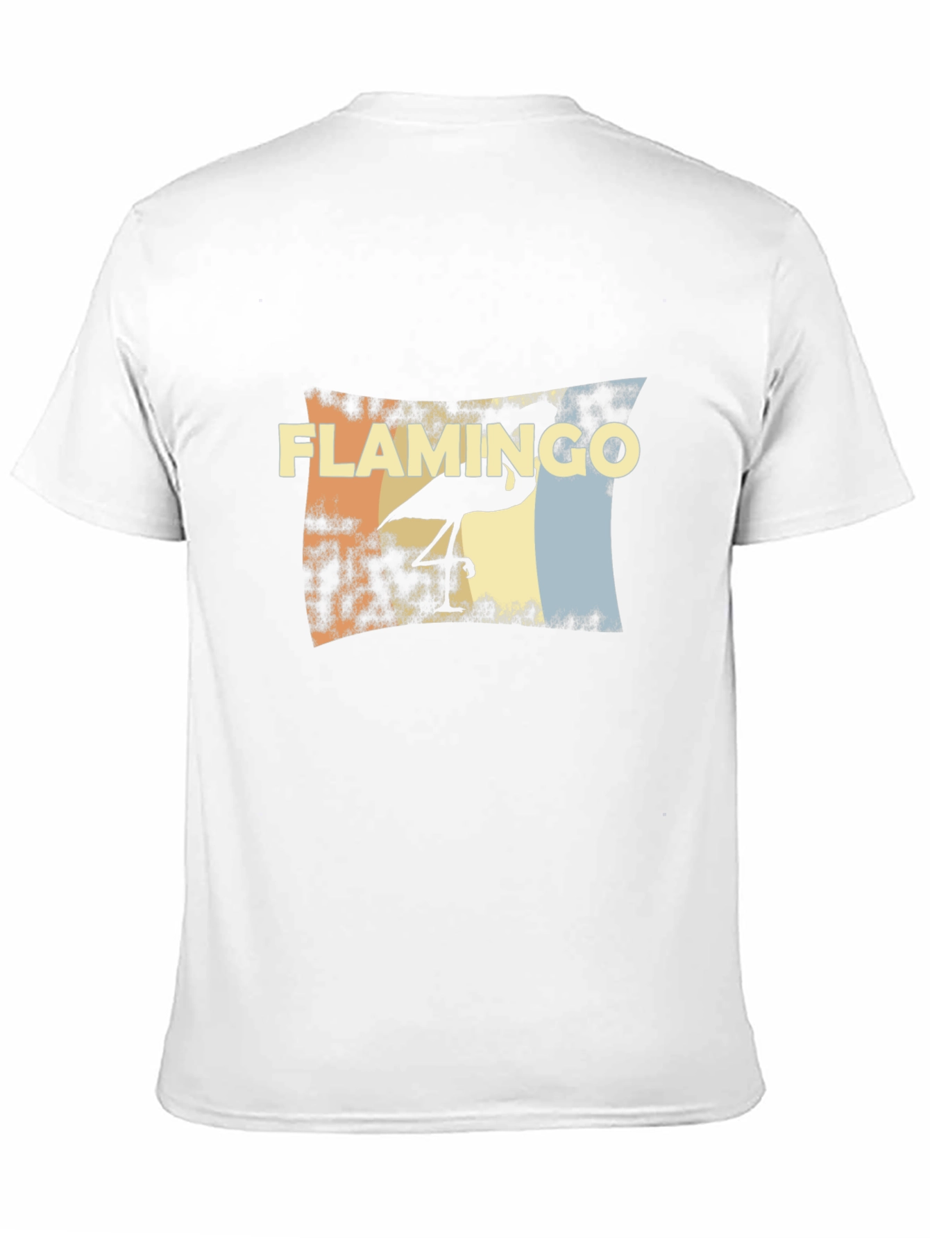 Retro Flamingo Graphic Tee - Stylish Black T-Shirt
