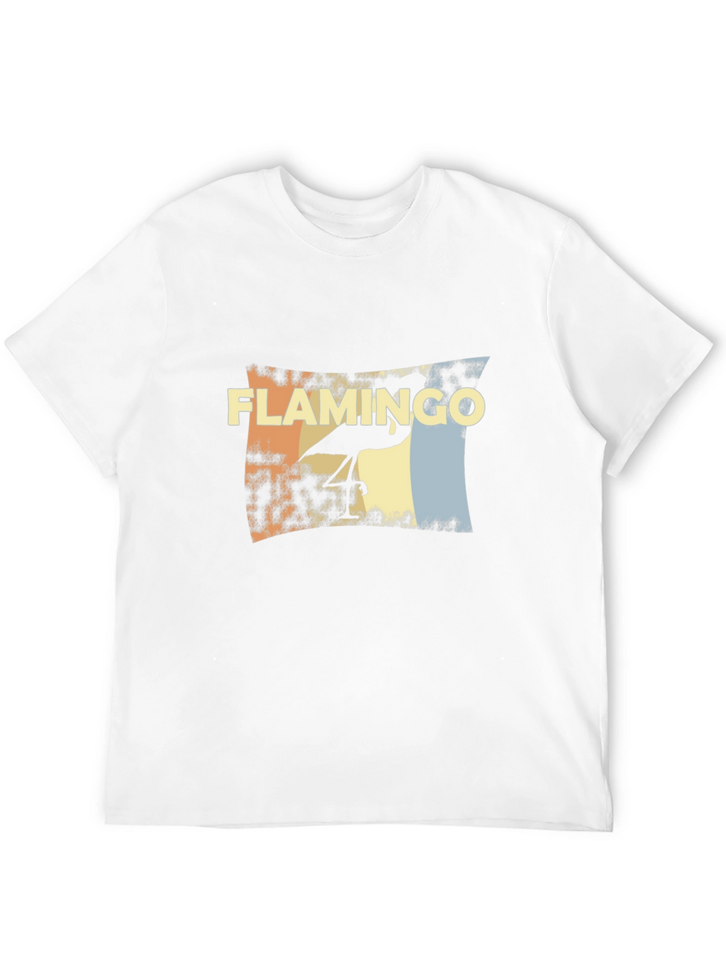 Retro Flamingo Graphic Tee - Stylish Black T-Shirt