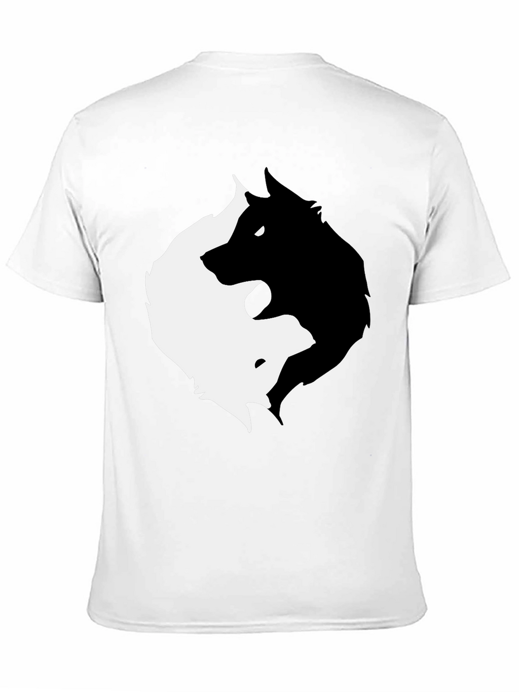 Yin Yang Wolf Graphic T-Shirt