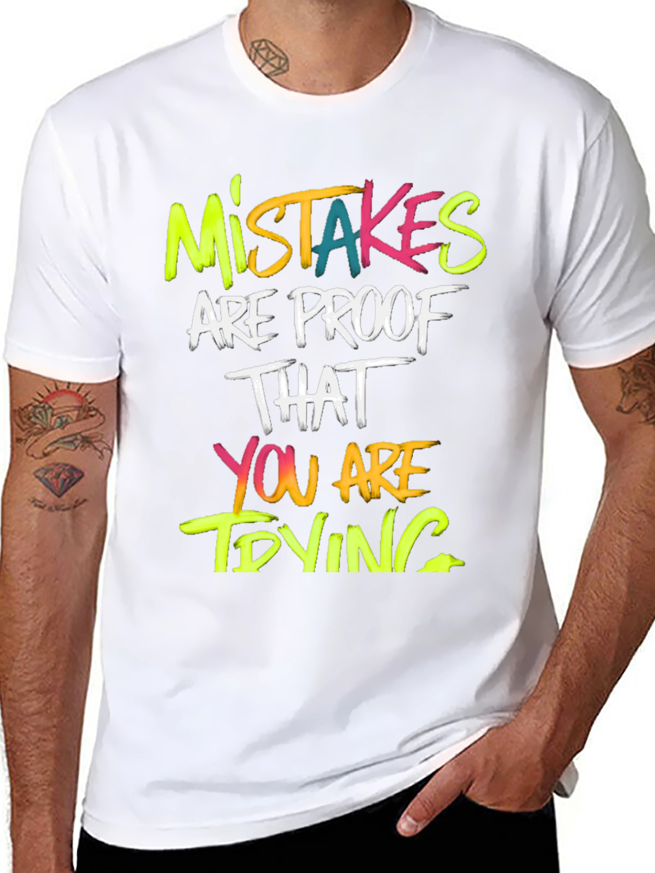 Mistakes Are Proof T-Shirt - Motivational Graphic Tee