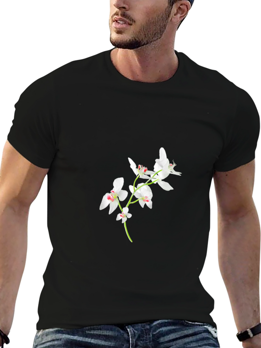 Black Orchid Floral T-Shirt