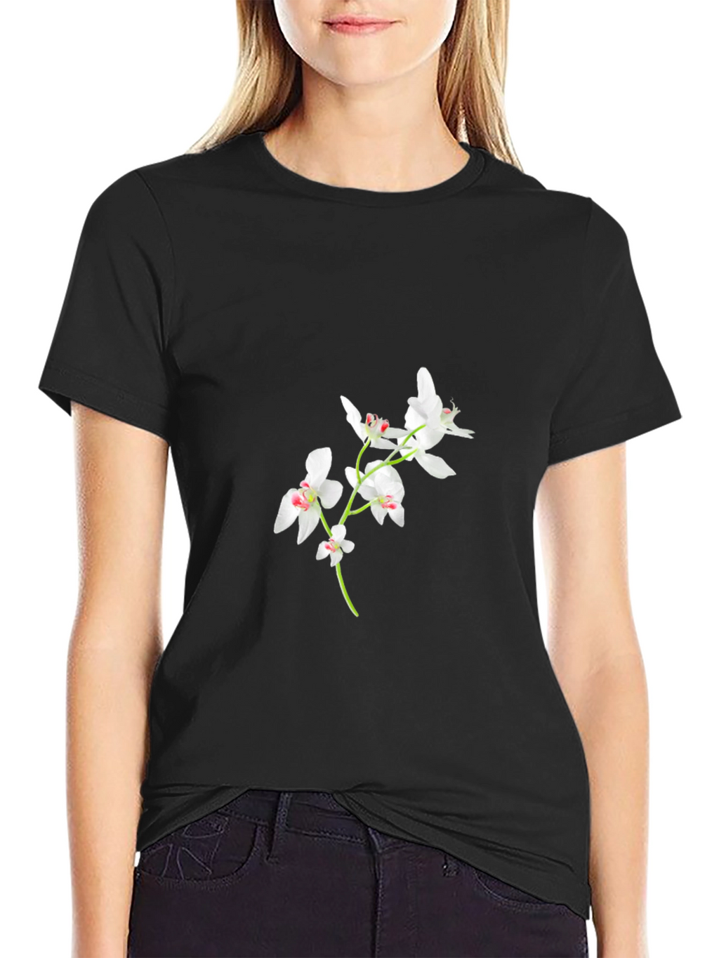 Black Orchid Floral T-Shirt