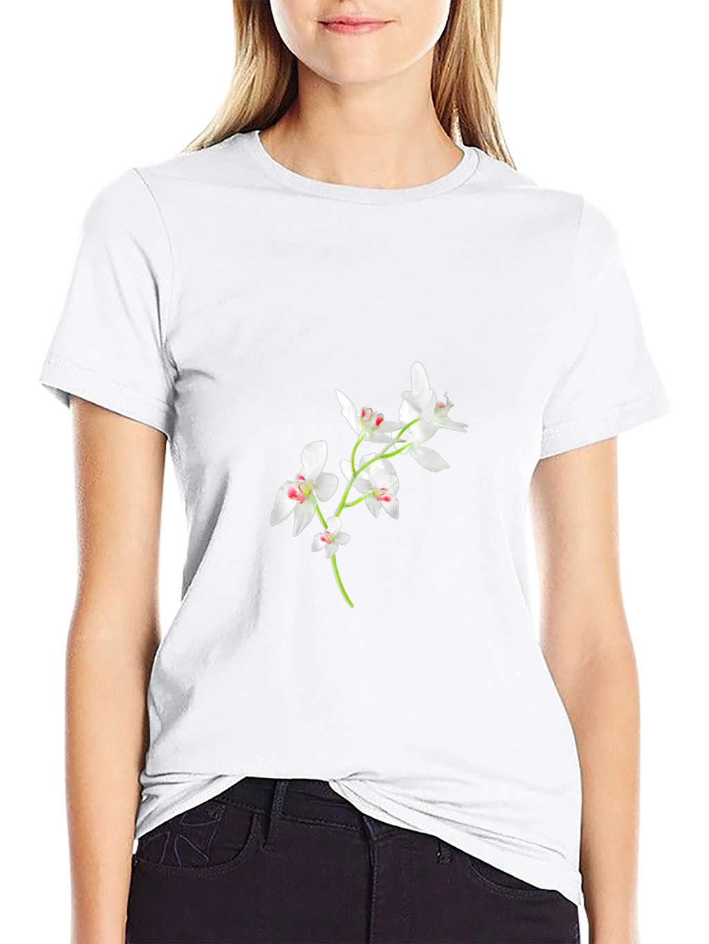 Black Orchid Floral T-Shirt