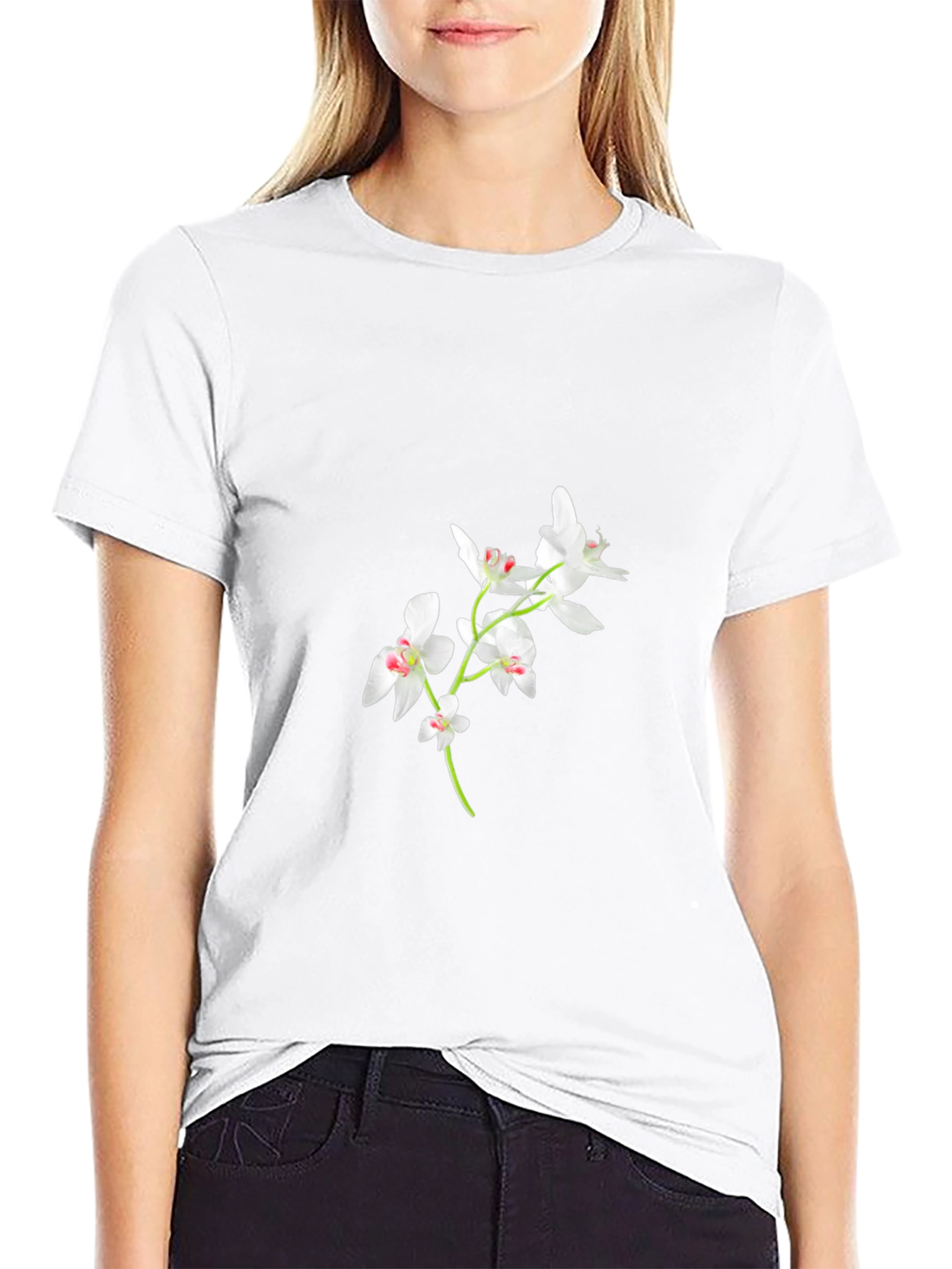 Black Orchid Floral T-Shirt
