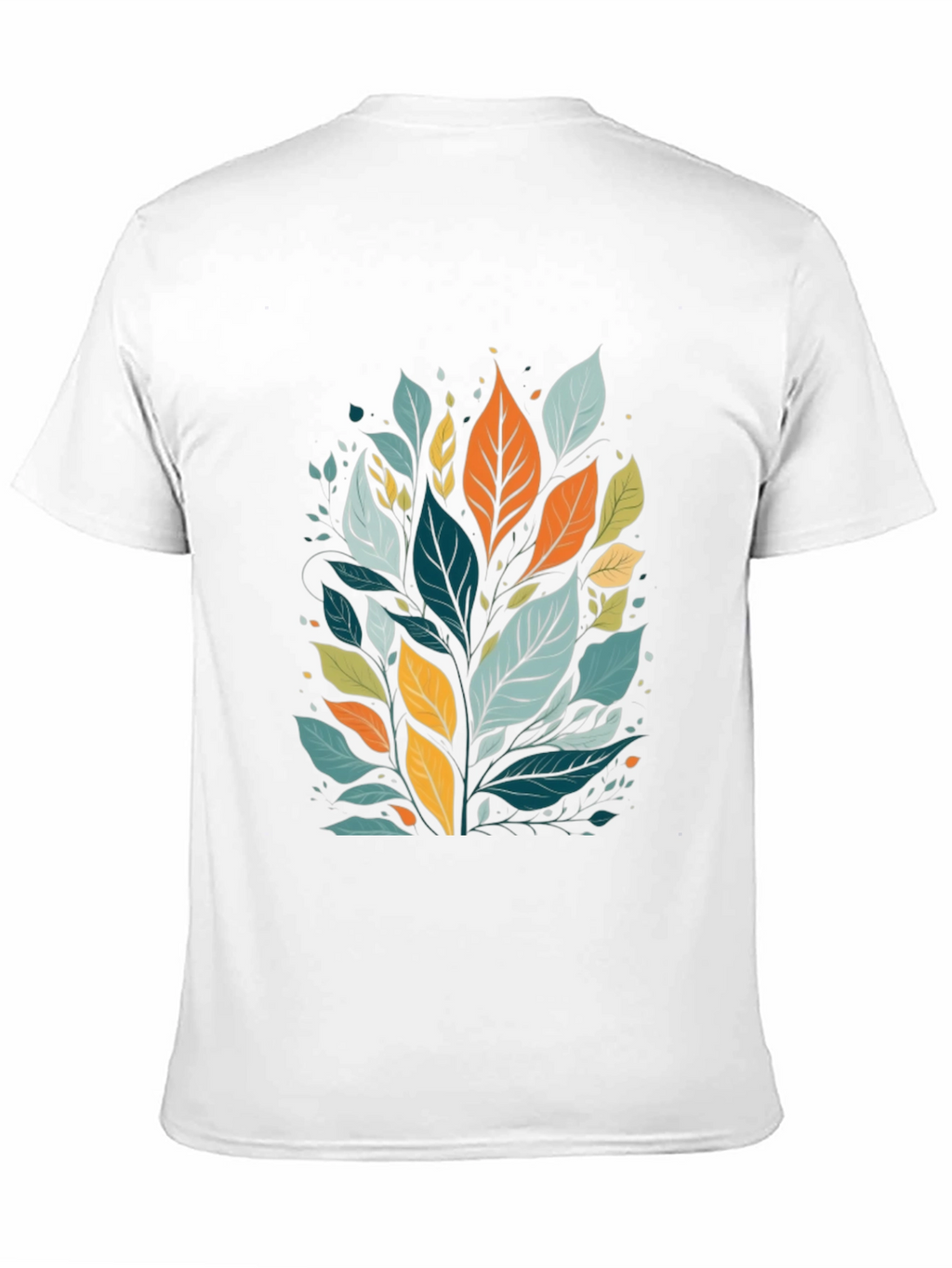 Leaf Print Tee - Modern Style