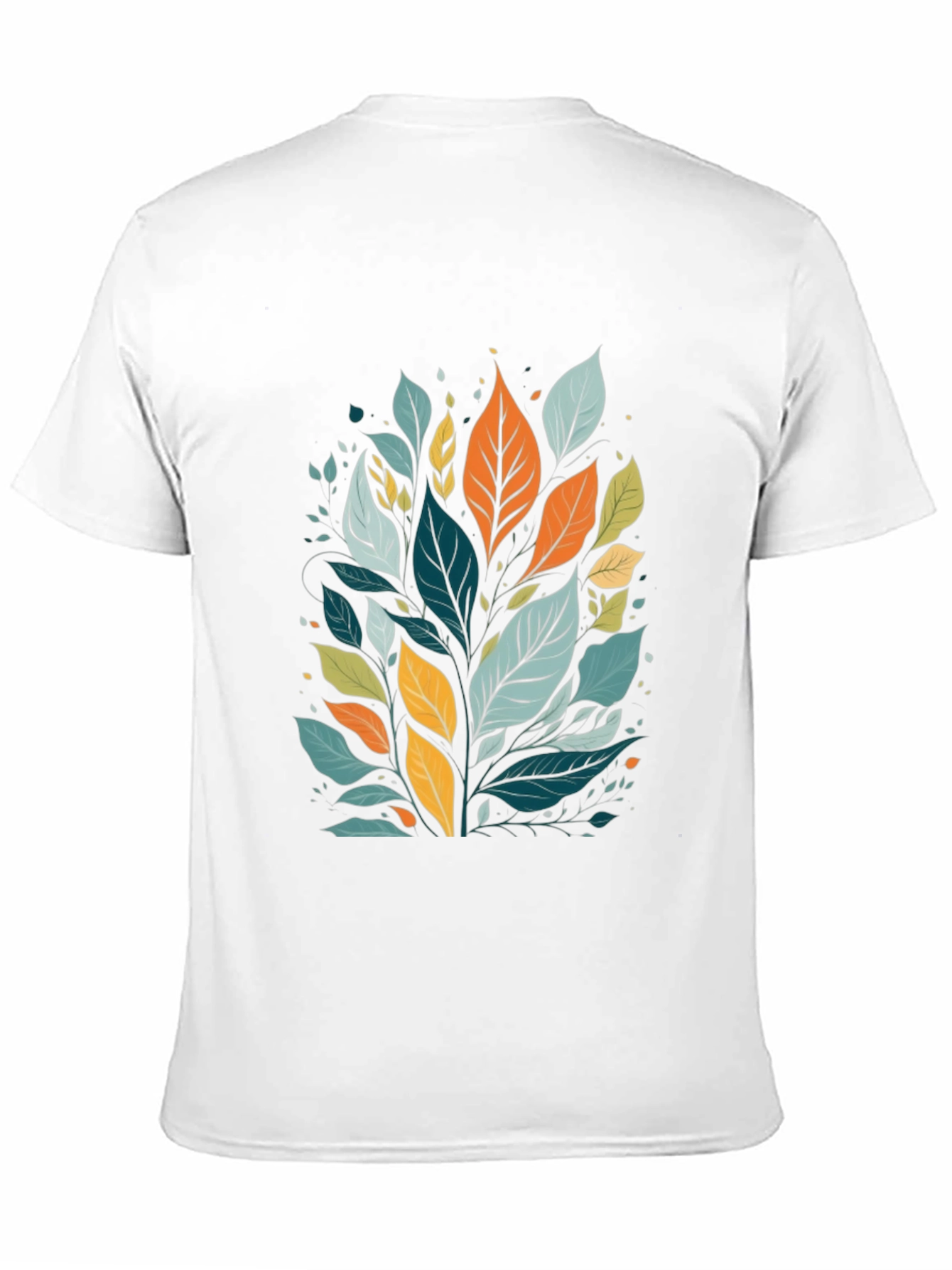 Leaf Print Tee - Modern Style