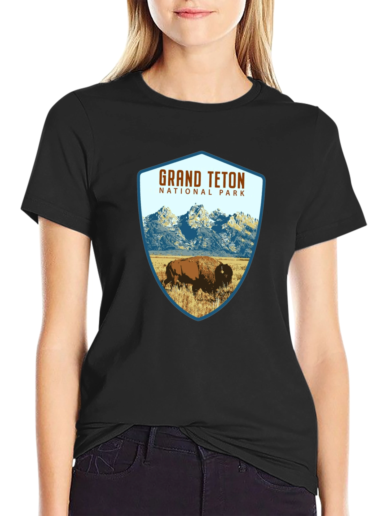 Grand Teton National Park Bison T-Shirt