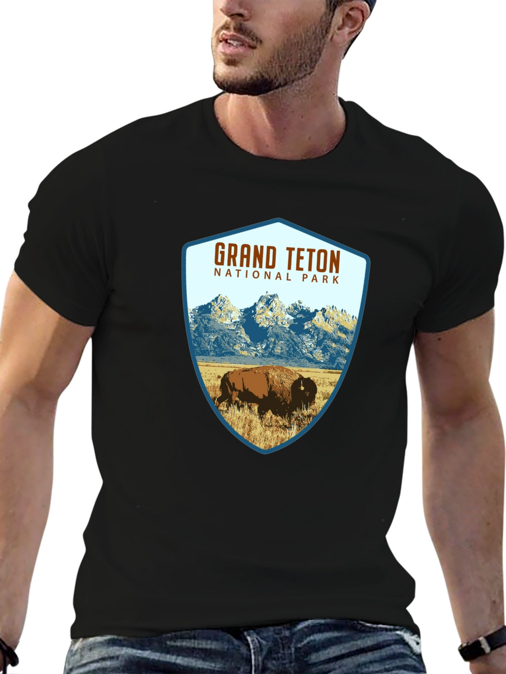 Grand Teton National Park Bison T-Shirt