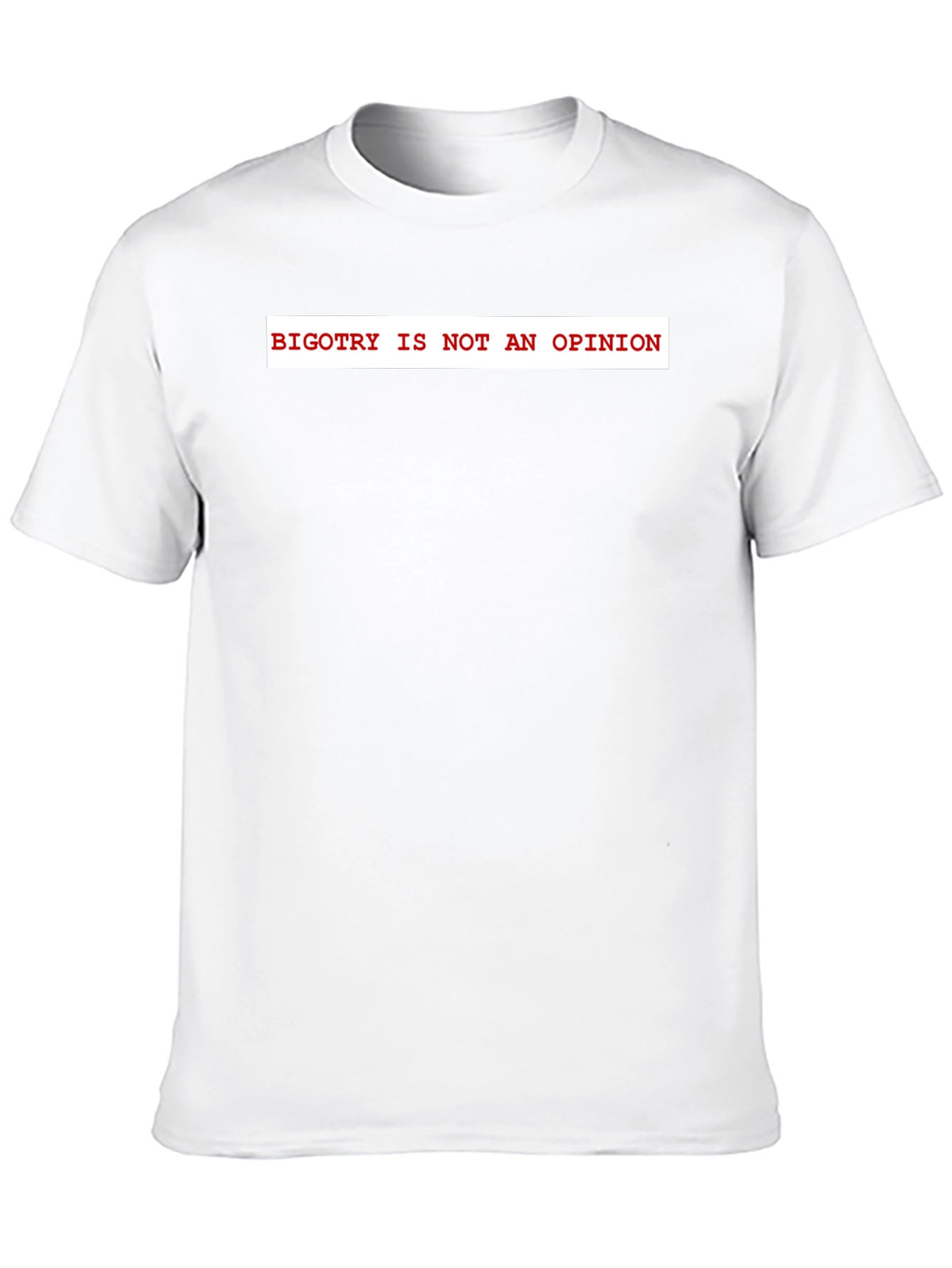 Bigotry Is Not An Opinion Graphic Tee