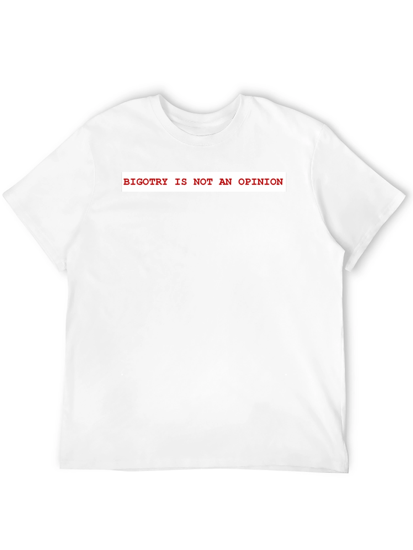 Bigotry Is Not An Opinion Graphic Tee