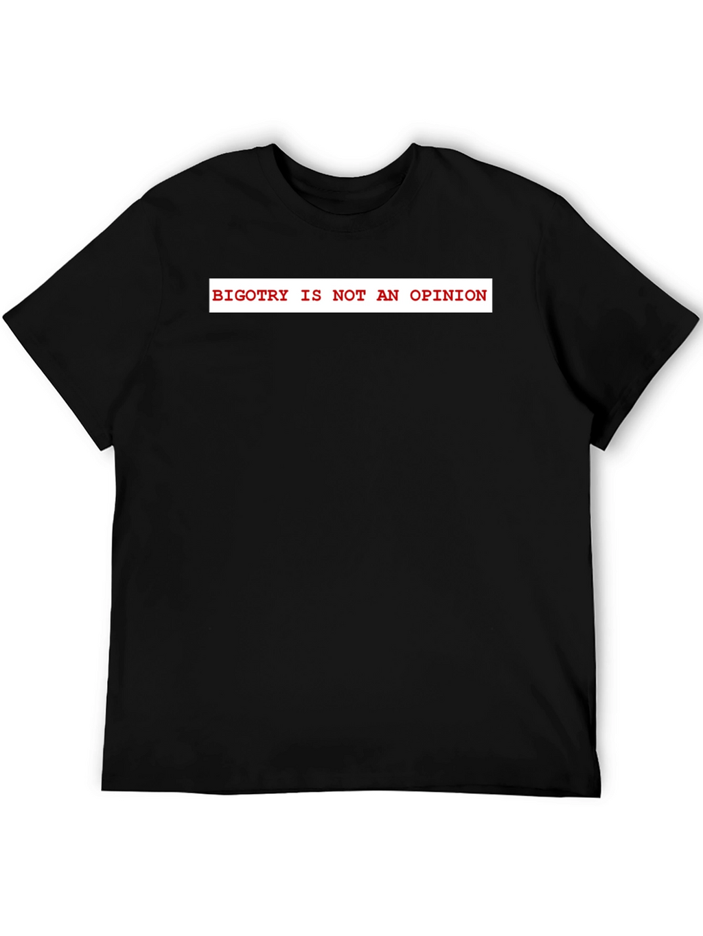 Bigotry Is Not An Opinion Graphic Tee