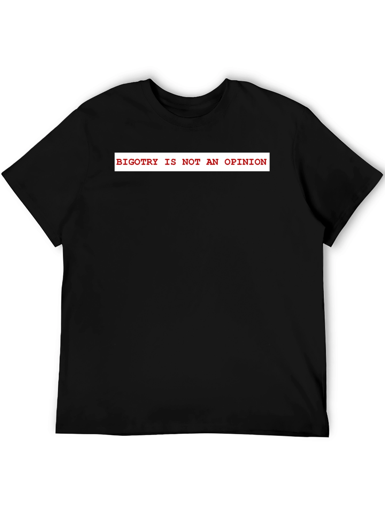Bigotry Is Not An Opinion Graphic Tee