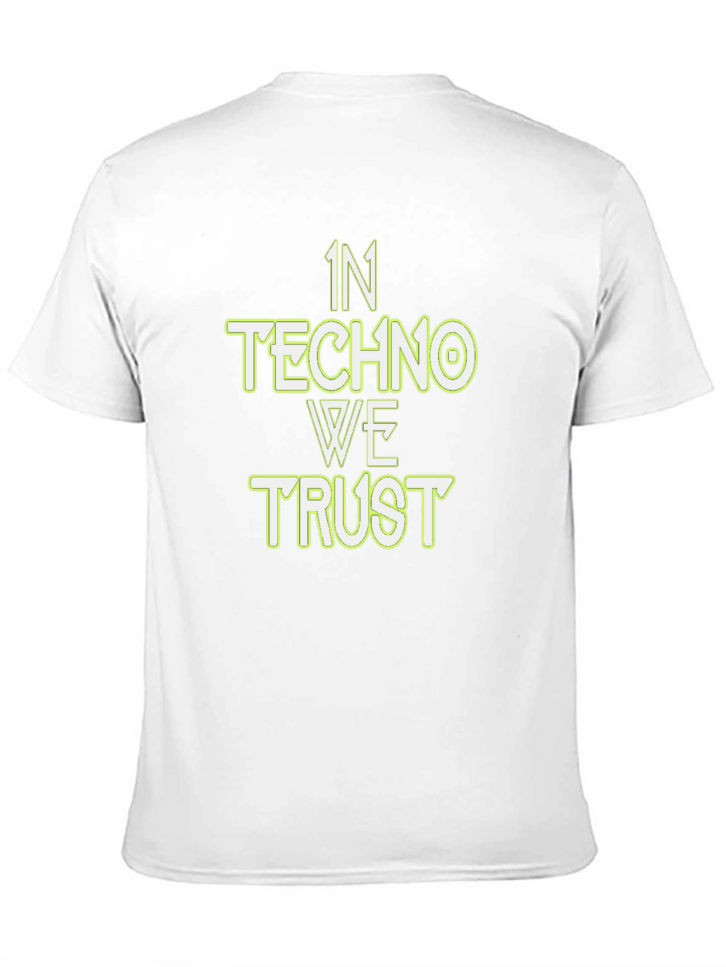 In Techno We Trust Black Graphic Tee