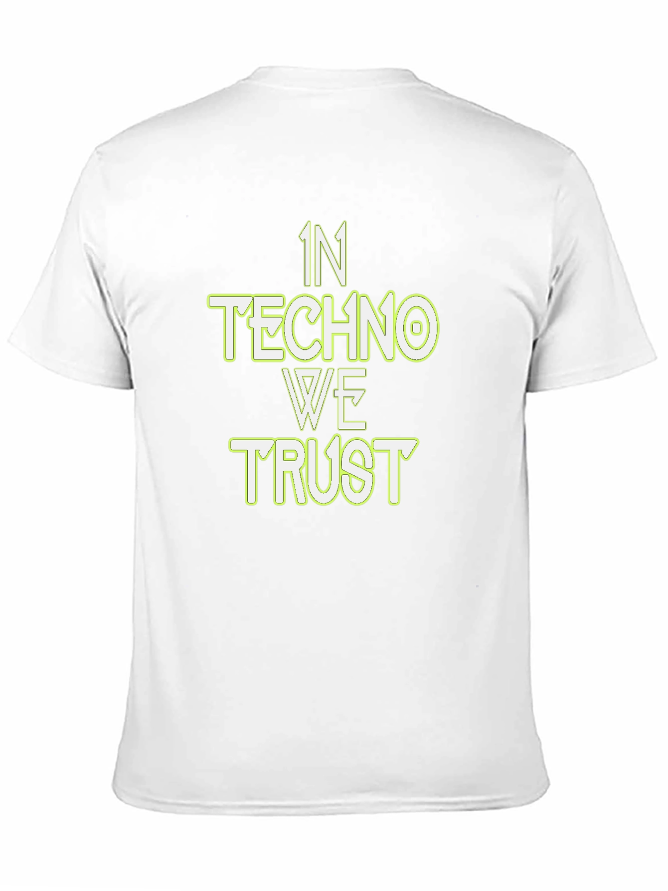 In Techno We Trust Black Graphic Tee
