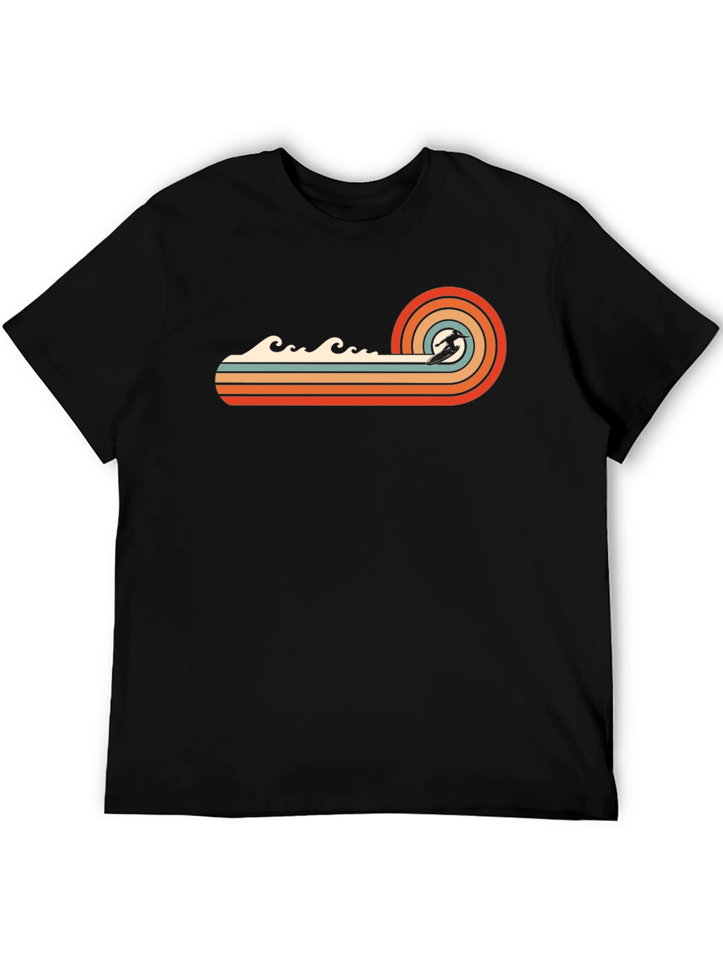 Retro Surfer Wave T-Shirt