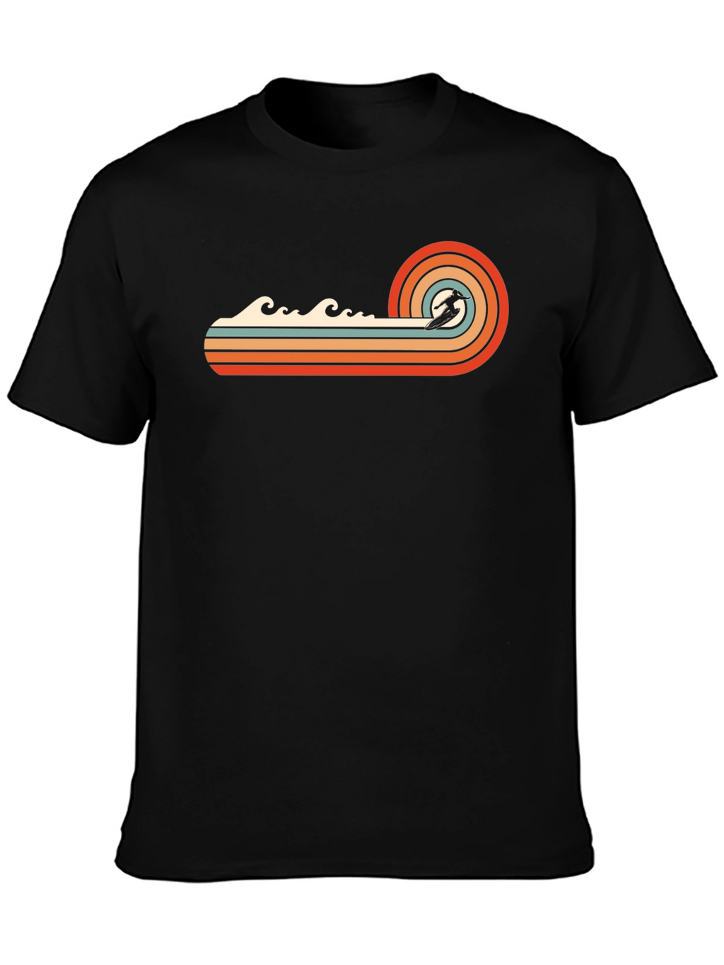 Retro Surfer Wave T-Shirt