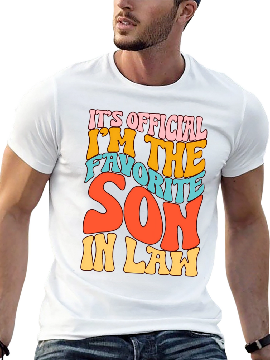 Favorite Son-In-Law Novelty Graphic T-Shirt