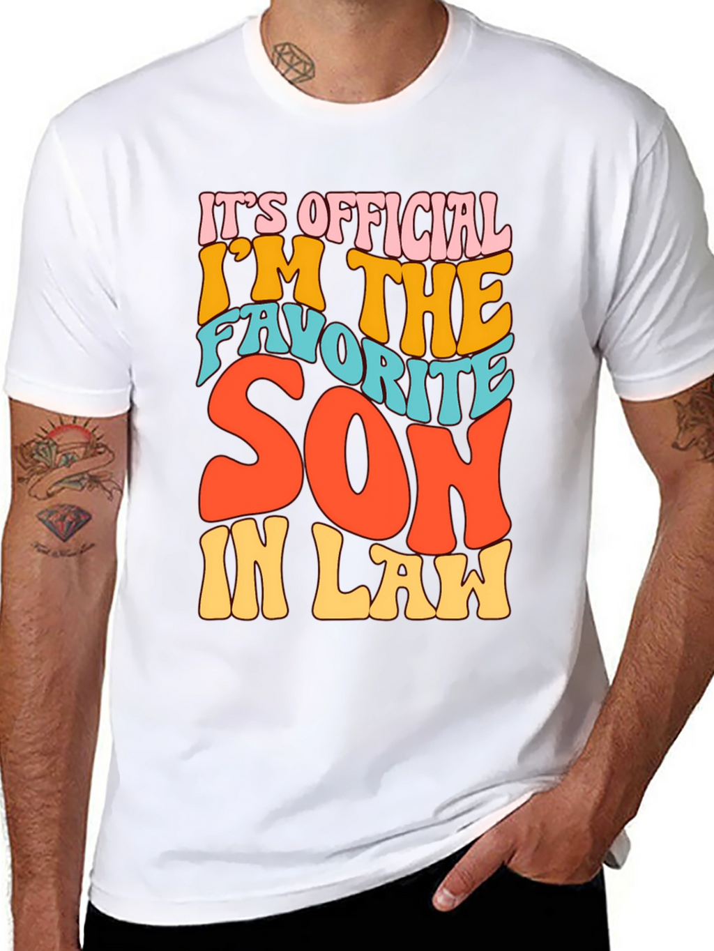 Favorite Son-In-Law Novelty Graphic T-Shirt
