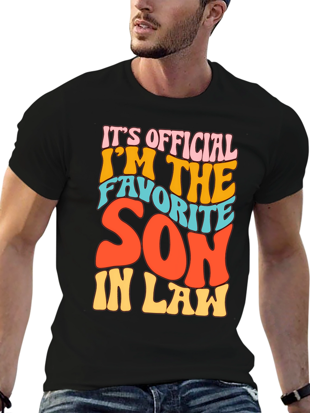 Favorite Son-In-Law Novelty Graphic T-Shirt
