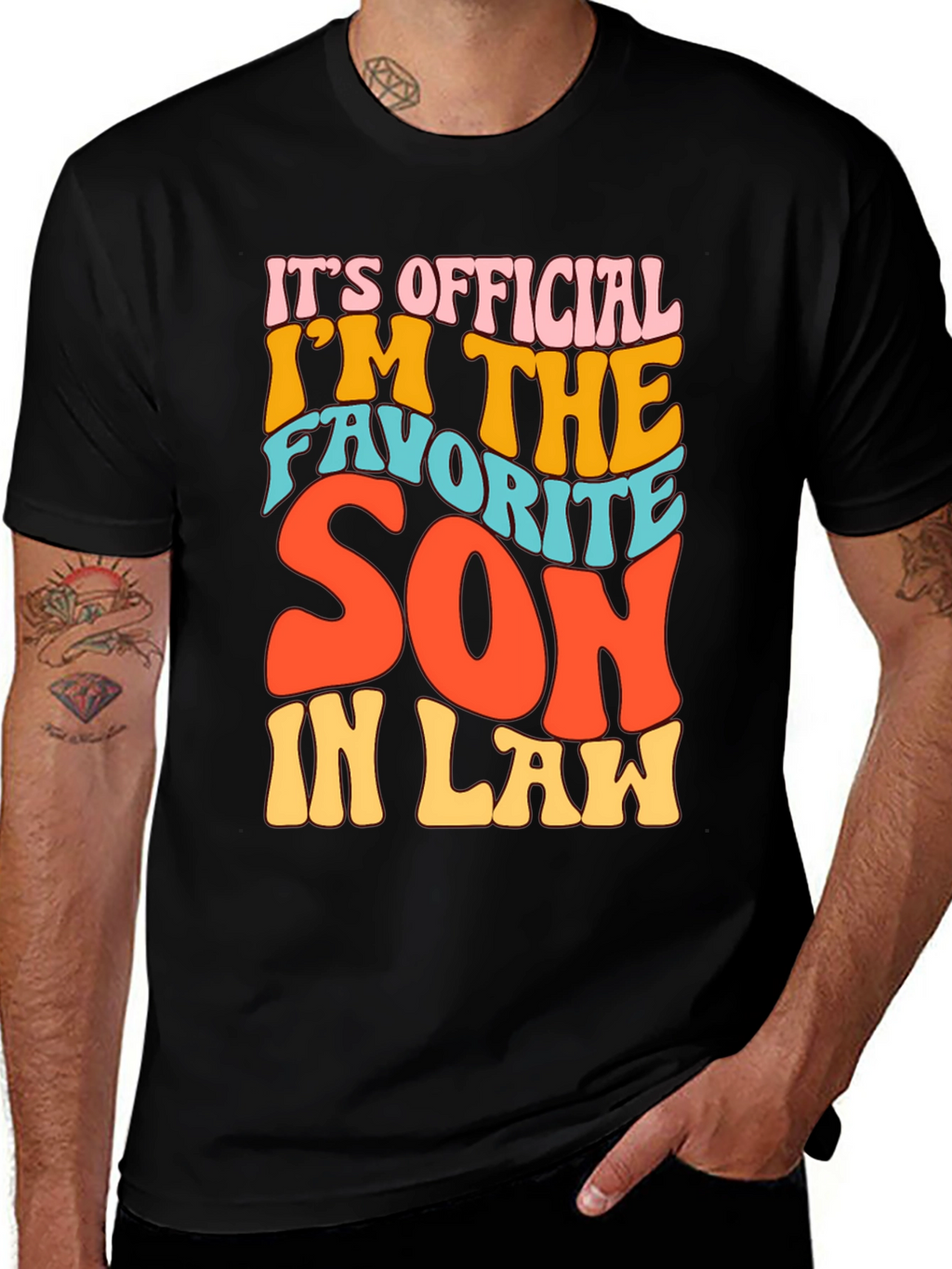Favorite Son-In-Law Novelty Graphic T-Shirt