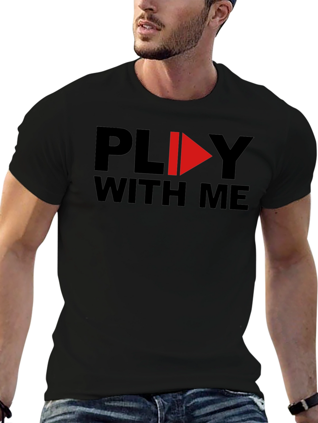 Play With Me Graphic Tee - Soft Cotton T-Shirt