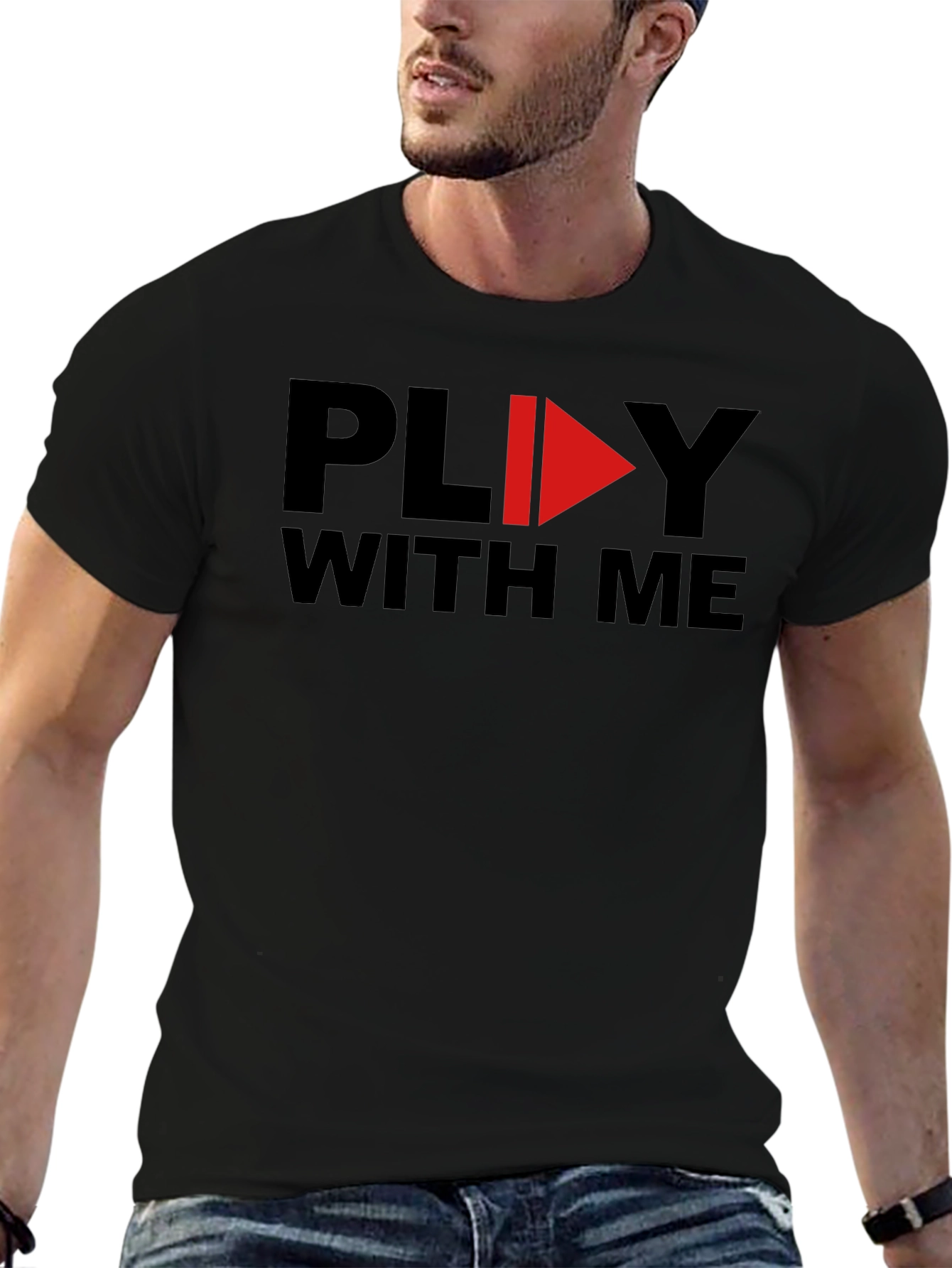 Play With Me Graphic Tee - Soft Cotton T-Shirt