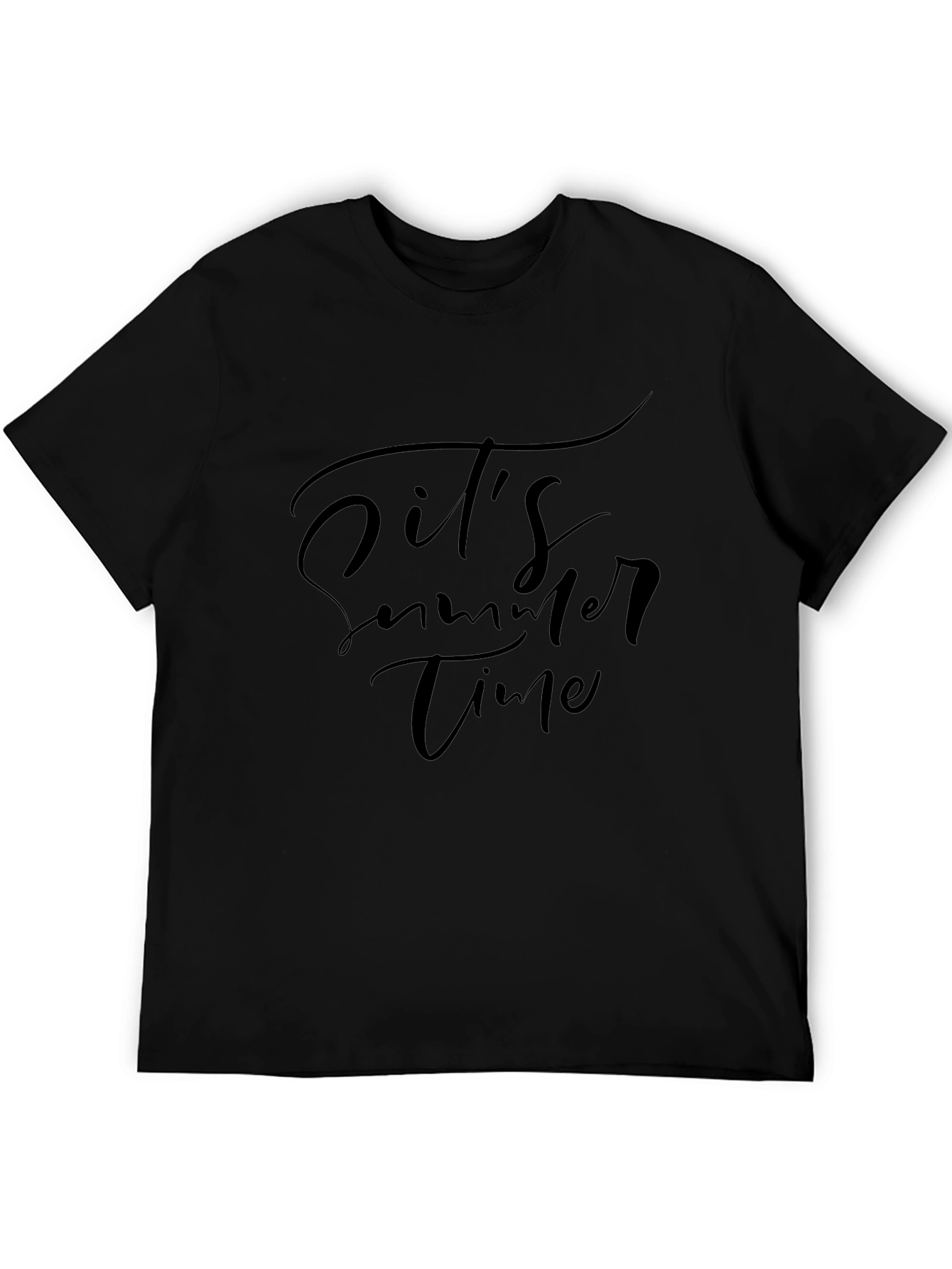 Its Summer Time Black T-Shirt