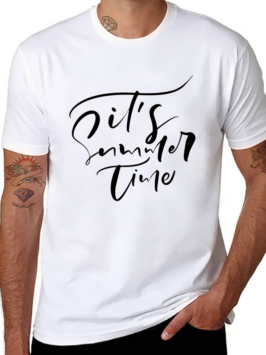 Its Summer Time Black T-Shirt