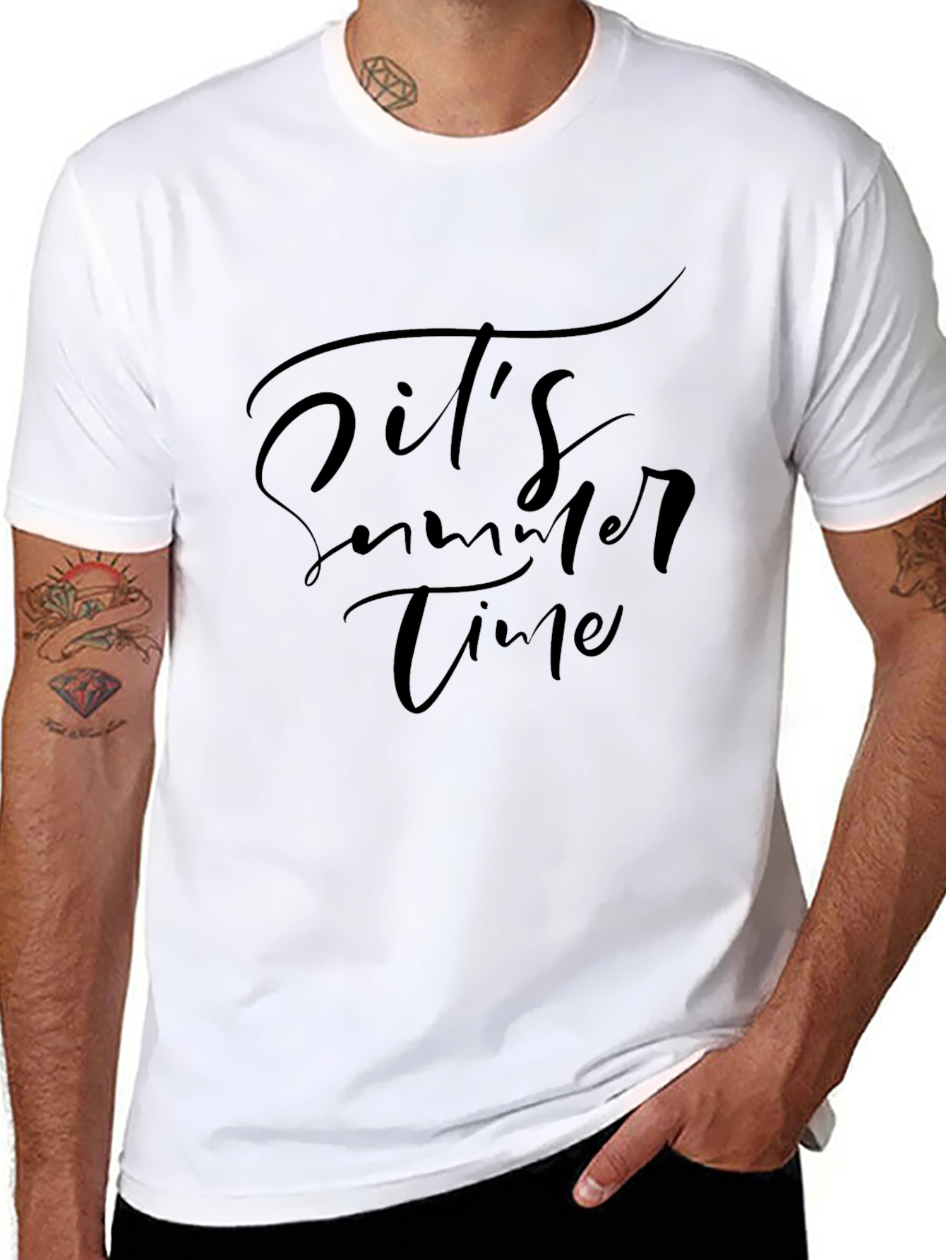 Its Summer Time Black T-Shirt