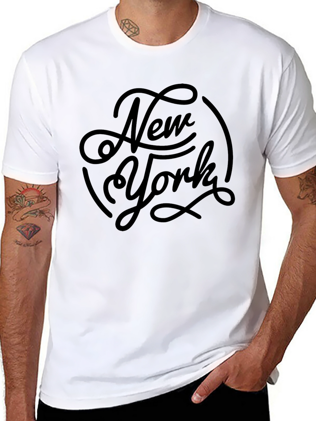 New York Graphic Tee - Stylish Black T-Shirt