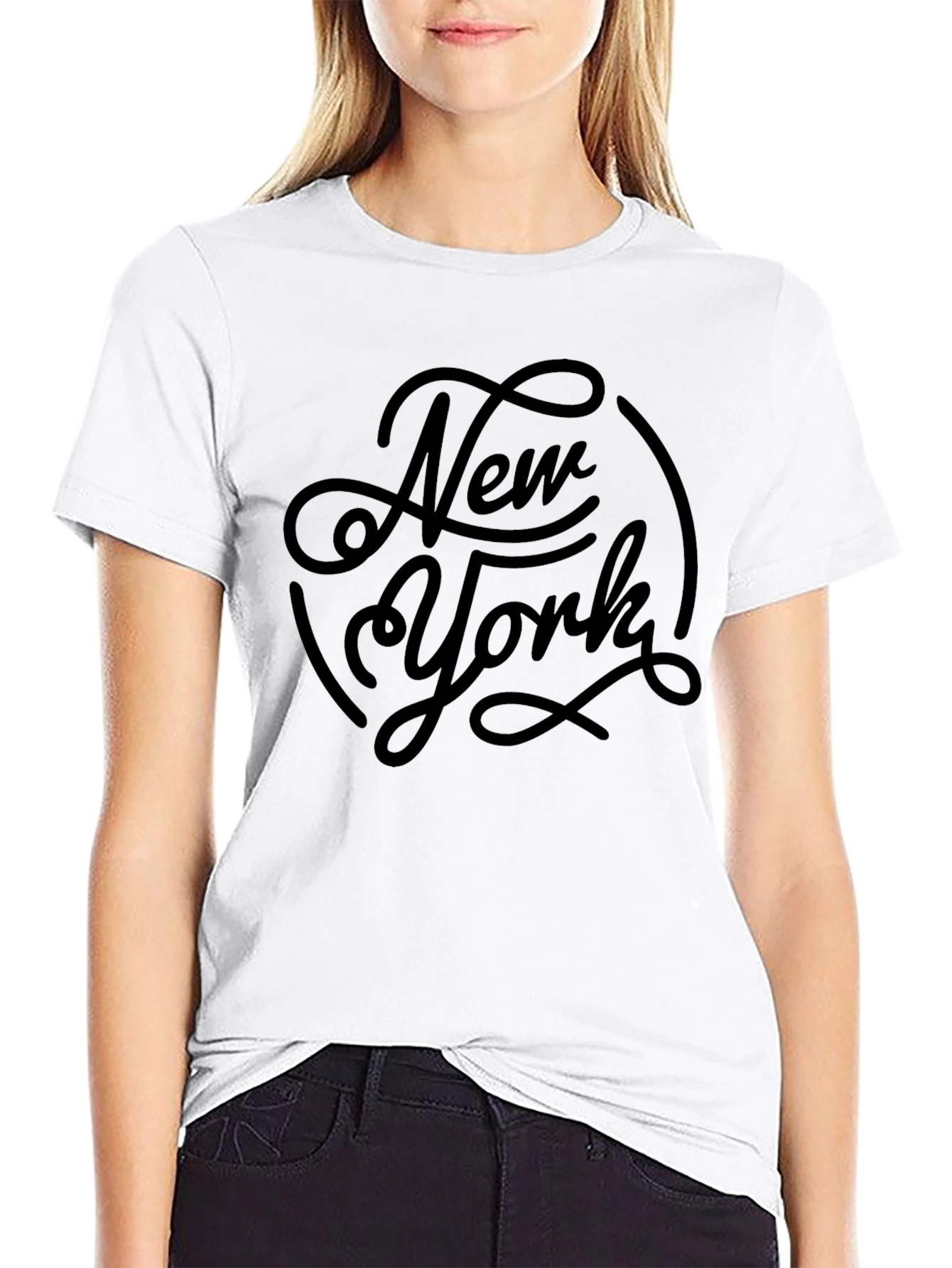New York Graphic Tee - Stylish Black T-Shirt