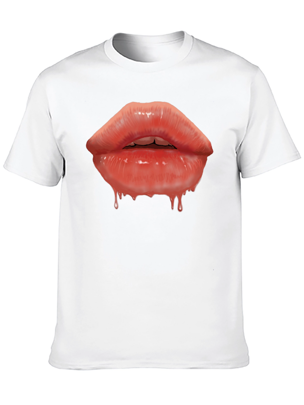 Lips Graphic T-Shirt - Mens Black Tee